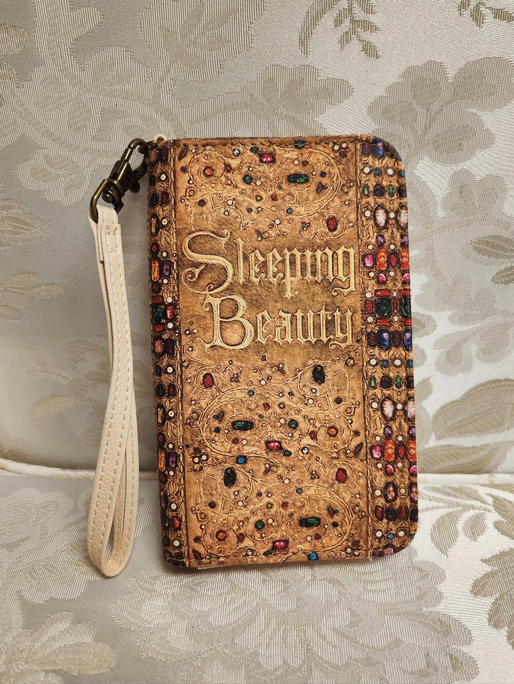 Disney X Loungefly Sleeping Beauty Book Tech Wallet Wristlet